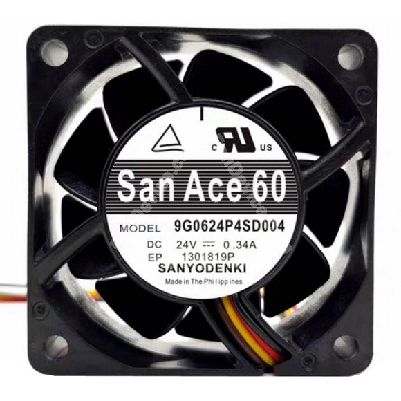 Sanyo Denki San Ace 60 9G0624P4SD004 DC 24V 0.34A 6025 Axial Cooling Fan