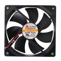 Y.S.TECH FD121225LB DC 12V 0.18A 2 Wires / 3 Wires / 4 Wires Axial Cooling Fan