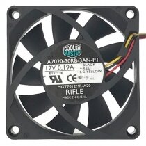 Cooler Master A7020-30RB-3AN-P1 DC 12V 0.19A 7020 Axial Cooling Fan