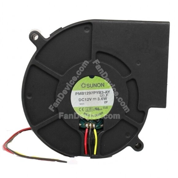 Sunon PMB1297PYB3-AY DC 12V 3.6W 2 Wires / 3 Wires Blower Cooling Fan