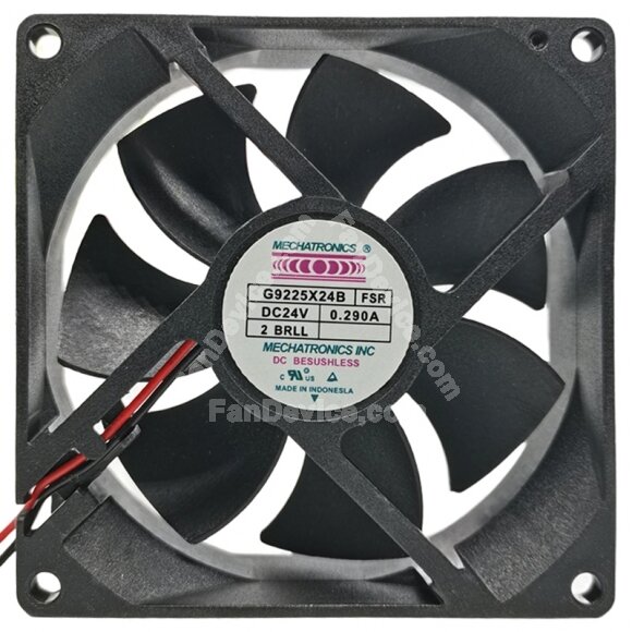 MECHATRONICS G9225X24B FSR 24V 0.290A 2 Wires Axial Fan