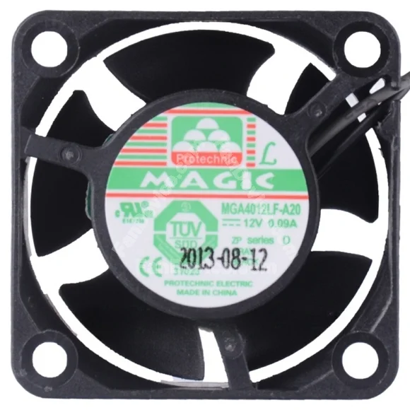 Magic MGA4012LF-A20 12V 0.09A 2 Wires Axial Cooling Fan