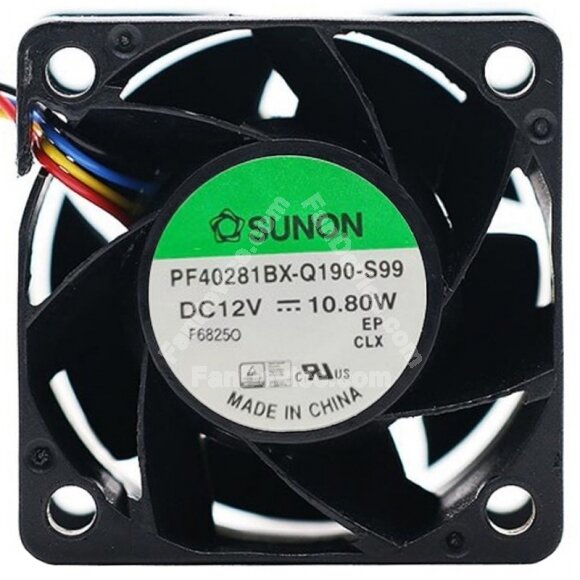 Sunon PF40281BX-Q190-S99 DC 12V 10.80W 4 Wires PWM Axial Cooling Fan