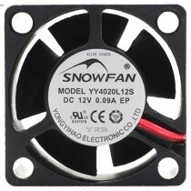 SNOWFAN YY4020L12S DC 12V 0.09A 2 Wires Axial Cooling Fan