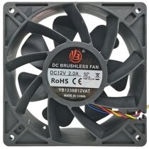 YB YB1238B12VAT 12V 2.0A 12038 DC Brushless Axial Fan