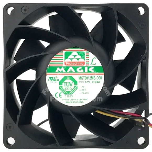 Magic MGT8012MB-O38 12V 0.54A 2 / 3 Wires Cooling Fan