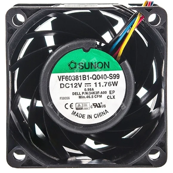 Sunon VF60381B1-Q040-S99 12V 11.76W Axial Cooling Fan