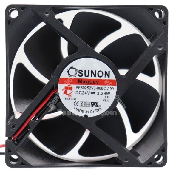 Sunon PE80252V3-000C-A99 24V 3.29W 2 Wires Cooling Fan