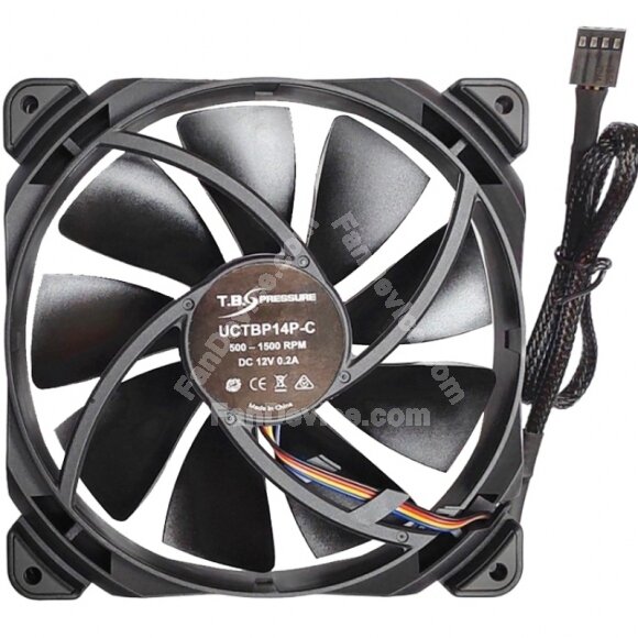 TB UCTBP14P-C 12V 0.2A 4 Wires PWM Axial Cooling Fan