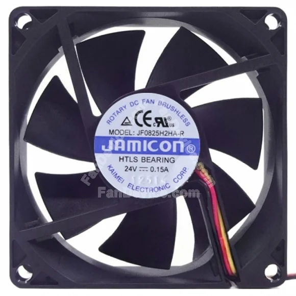 JAMICON JF0825H2HA-R 24V 0.15A 3 Wires Axial Cooling Fan