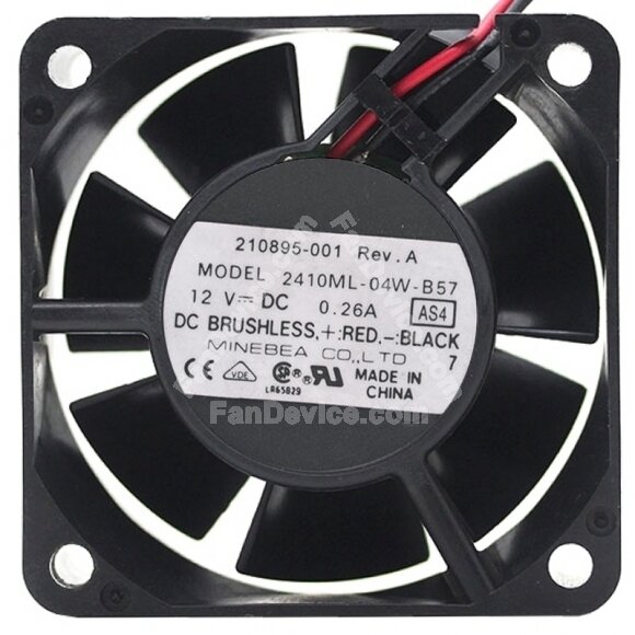 NMB 2410ML-04W-B57 12V 0.26A 2 / 3 Wires Axial Cooling Fan
