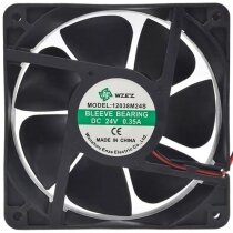 WZEZ 12038M24S 24V 0.35A 2 Wires Sleeve Bearing Cooling Fan