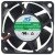 SJ SD240625BH 24V 0.19A 2 Wires Ball Bearing Cooling Fan