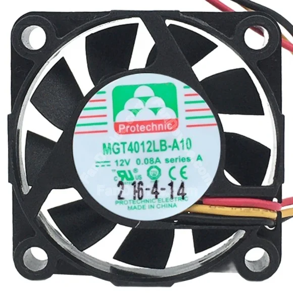 Protechnic MGT4012LB-A10 12V 0.08A 3 Wires Cooling Fan