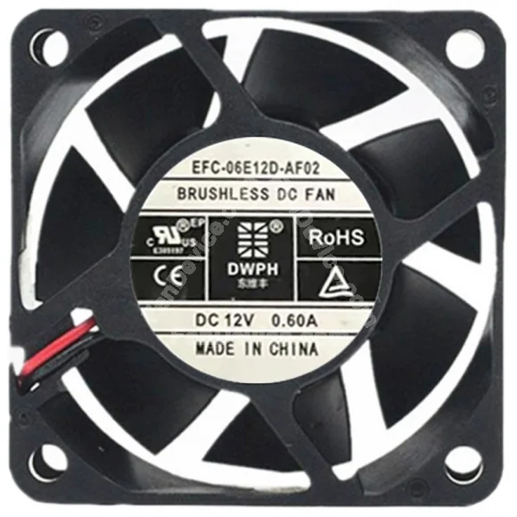 DWPH EFC-06E12D-AF02 12V 0.60A 2 / 3 Wires Cooling Fan