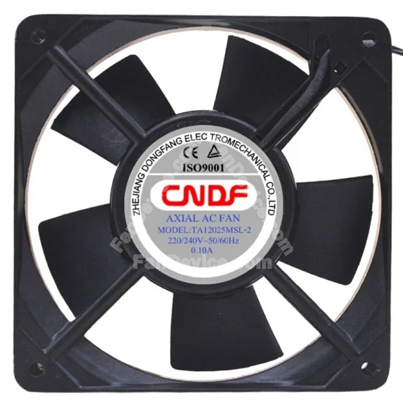 CNDF TA12025MSL-2 220/240V 0.10A 2 Wires Axial Cooling Fan