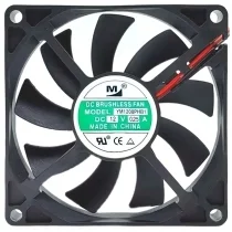 YM YM1208PHB1 12V 0.25A 2 Wires Axial Cooling Fan