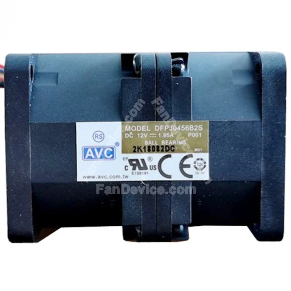 AVC DFPJ0456B2S 12V 1.95A 8 Wires Ball Bearing Cooling Fan