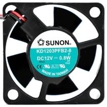 Sunon KD1203PFB2-8 DC 12V 0.8W 2 Wires Axial Cooling Fan
