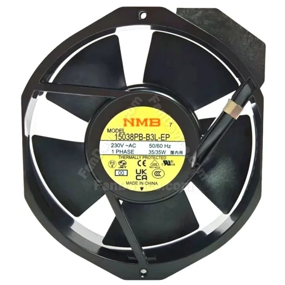 NMB 15038PB-B3L-EP 230V 35W 1 PHASE Thermally Protected Cooling Fan