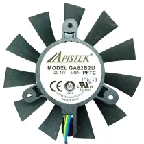 APISTEK GA82B2U DC 12V 0.45A 4 Wires Axial Cooling Fan