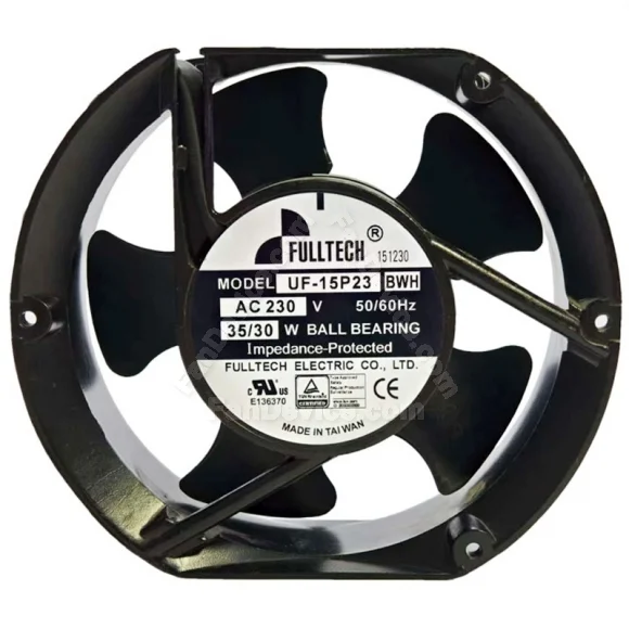 FULLTECH UF-15P23 BWH 230V 35/30W 2 Wires Ball Bearing Cooling Fan