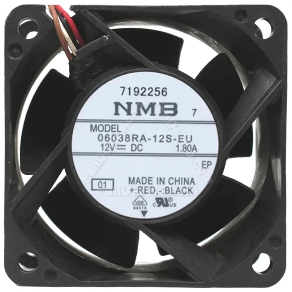 NMB 06038RA-12S-EU DC 12V 1.80A 4 Wires Axial Cooling Fan