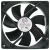 HONGHUA A1225L12S DC 12V 0.30A 2 Wires Axial Cooling Fan