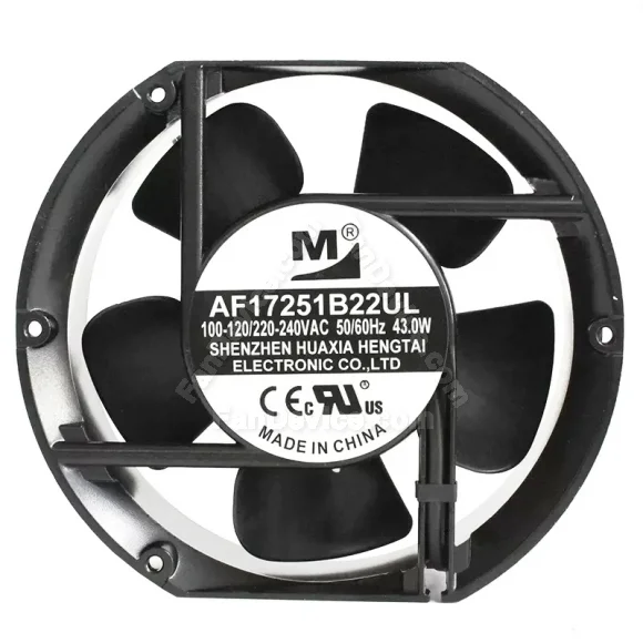YM AF17251B22UL 100-120/220-240V 43.0W 2 Wires Cooling Fan