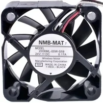 NMB-MAT 2006ML-05W-S59 DC 24V 0.17A 3 Wires Axial Cooling Fan