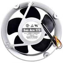Sanyo 109E1724K501 DC 24V 1.3A 3 Wires Axial Cooling Fan