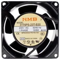 NMB 3115PS-23T-B30 230V 10/8W 1 PHASE Impedance Protected Cooling Fan