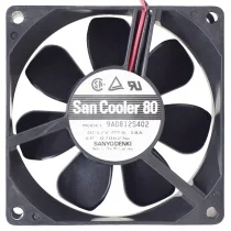 Sanyo 9A0812S402 DC 12V 0.18A 2 Wires Axial Cooling Fan