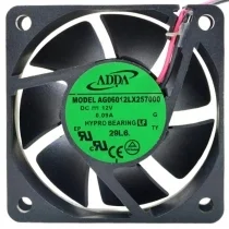 ADDA AG06012LX257000 12V 0.09A 2 Wires HYPRO Bearing Cooling Fan