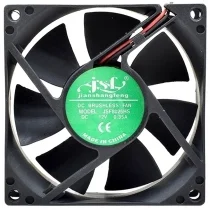 JSF JSF8025HS 12V 0.35A 2 Wires DC Brushless Axial Cooling Fan