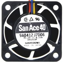 Sanyo 9A0412J7D06 DC 12V 0.11A 3 Wires Axial Cooling Fan
