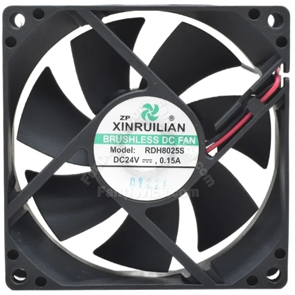 XINRUILIAN RDH8025S 24V 0.15A DC Brushless 2 Wires Axial Cooling Fan