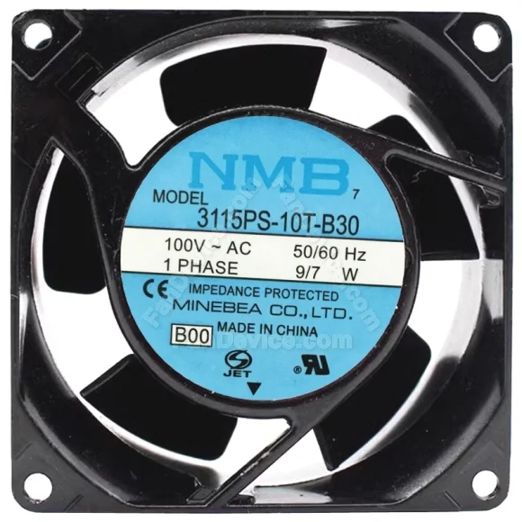 NMB 3115PS-10T-B30 100V 9/7W Impedance Protected 1 PHASE Cooling Fan