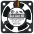 Sanyo 109P0405F6D05 DC 5V 0.25A 3 Wires Axial Cooling Fan