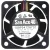 Sanyo 109P0412H701 DC 12V 0.13A 3 Wires Axial Cooling Fan
