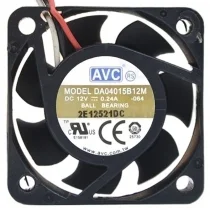 AVC DA04015B12M DC 12V 0.24A 3 Wires Ball Bearing Cooling Fan