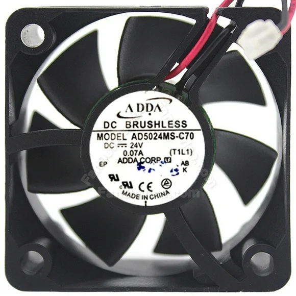 ADDA AD5024MS-C70 24V 0.07A DC Brushless 2 Wires Axial Cooling Fan