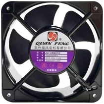 Quan Feng QA20060HBL2 AC 220V 0.45A 2 Wires Axial Cooling Fan