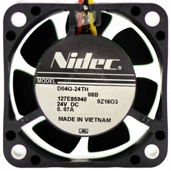 Nidec D04G-24TH 08B DC 24V 0.07A 3 Wires Axial Cooling Fan