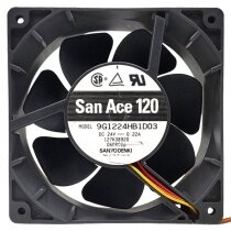 Sanyo Denki 9G1224HB1D03 DC 24V 0.22A 2 Wires / 3 Wires Axial Cooling Fan
