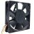 Sanyo Denki 109P1224H4D07 DC 24V 0.24A 3 Wires Axial Cooling Fan