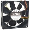 Sanyo Denki 109R0848K402 DC 48V 0.1A 3 Wires Axial Cooling Fan