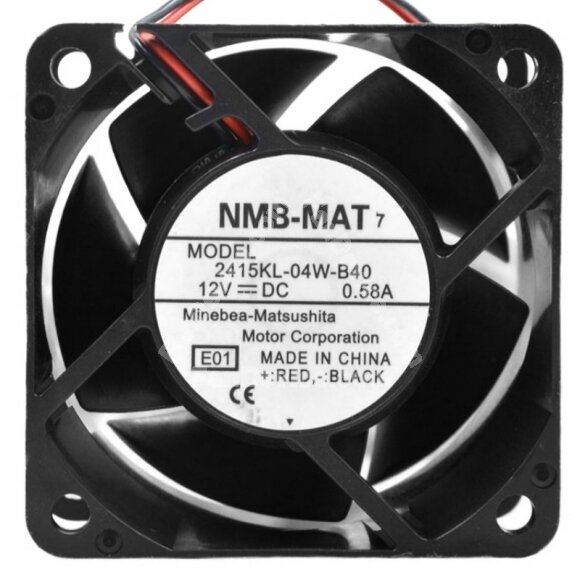 NMB-MAT 2415KL-04W-B40 DC 12V 0.58A 2 Wires / 3 Wires / 4 Wires Cooling Fan