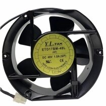 YaLn Fan Yate Loon ETD17BM-48L DC 48V 1.0A 2 Wires Axial Cooling Fan