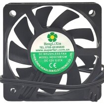HengLiXin HD5010B12M DC 12V 0.07A 2 Wires Brushless Axial Cooling Fan